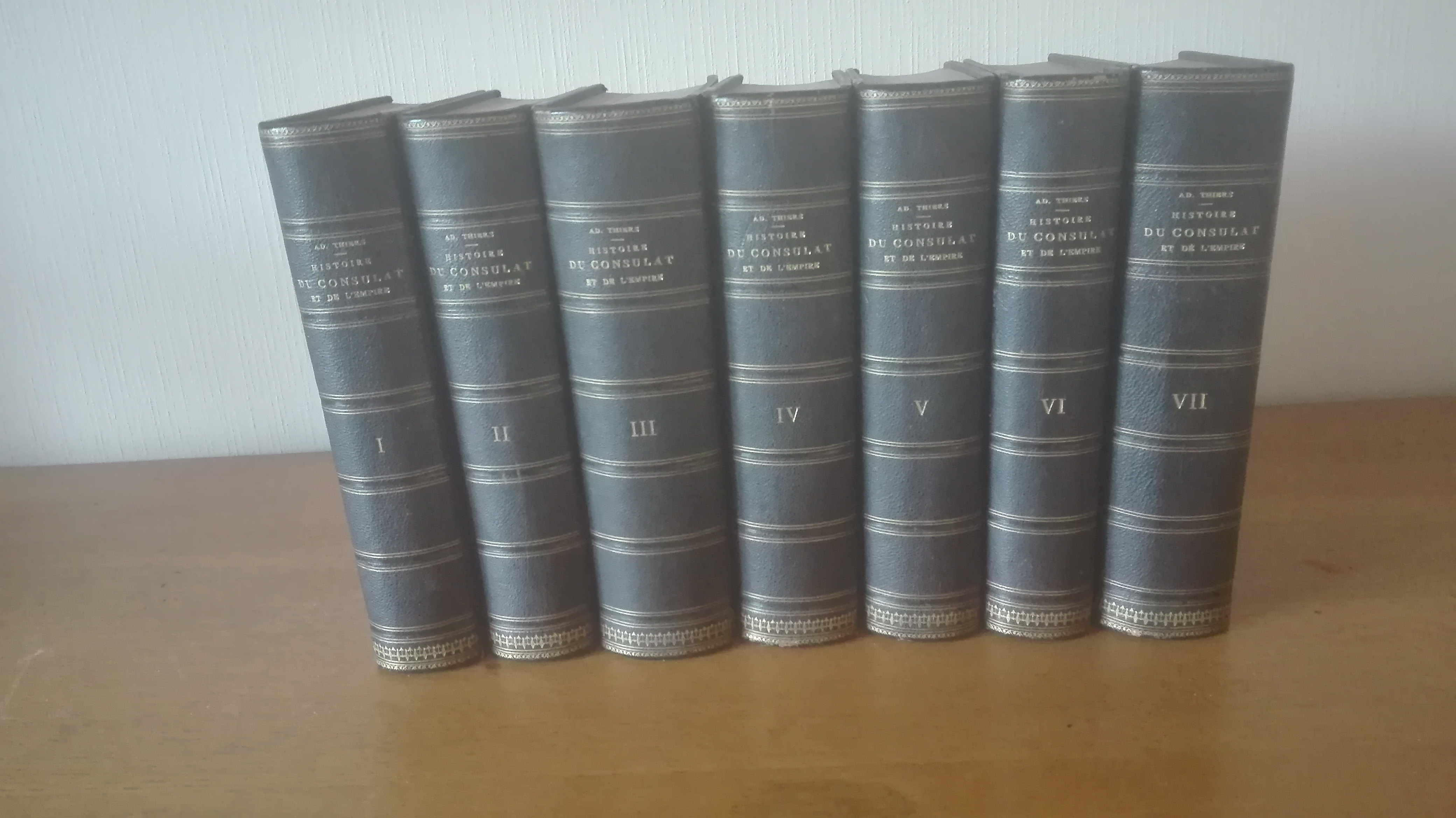 HISTOIRE DU CONSULAT ET DE L'EMPIRE par Adolphe Thiers.